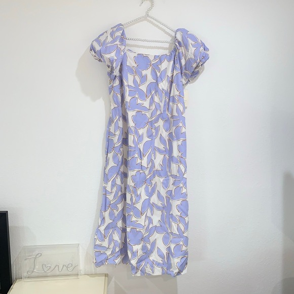 A new day target floral dress purple white new with tags XXL wedding party midi - Picture 1 of 12